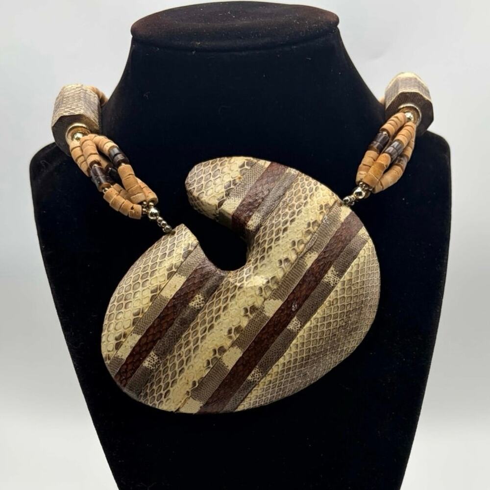 Brown Chunky Boho Necklace